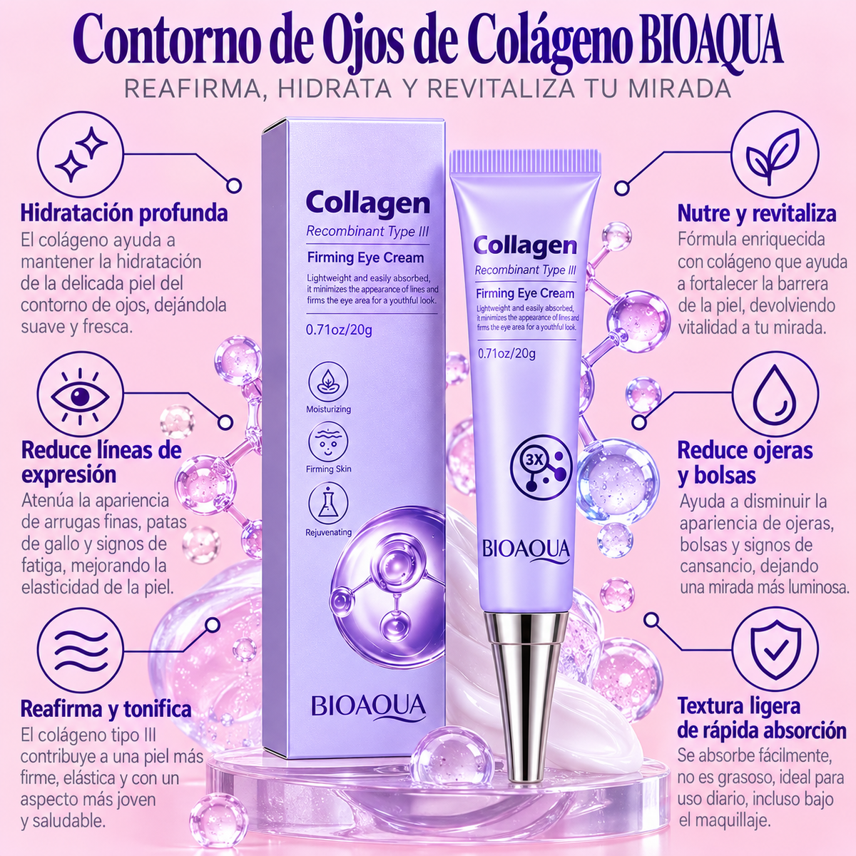 CONTORNO DE OJOS COLAGENO BIOAQUA