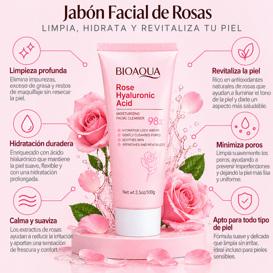 JABON FACIAL DE ROSAS