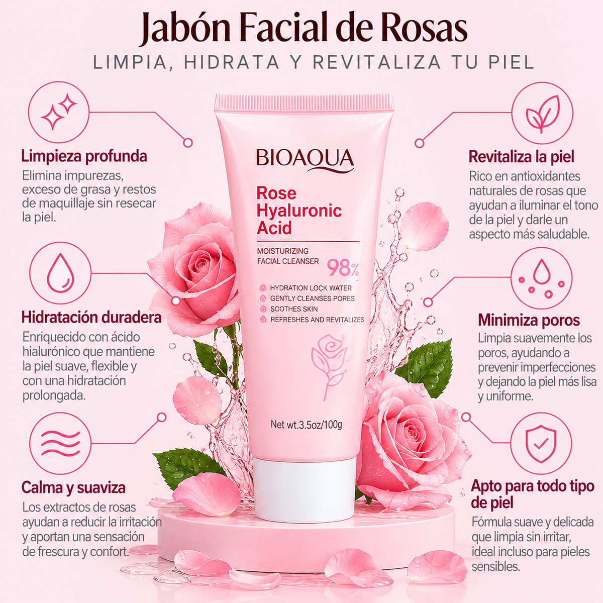 JABON FACIAL DE ROSAS