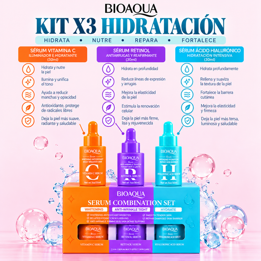 KIT SUEROS HIDRATACIÓN -X3