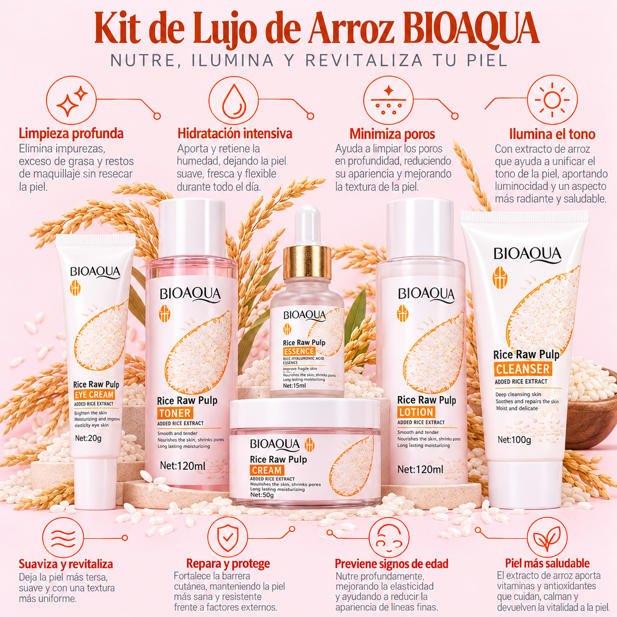 KIT DE LUJO DE ARROZ BIOAQUA