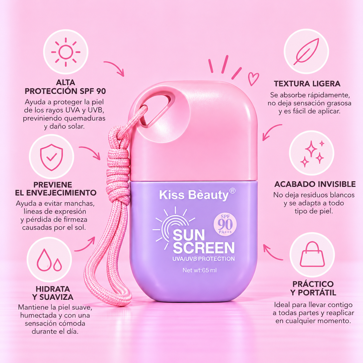PROTECTOR SOLAR KISS BEAUTY