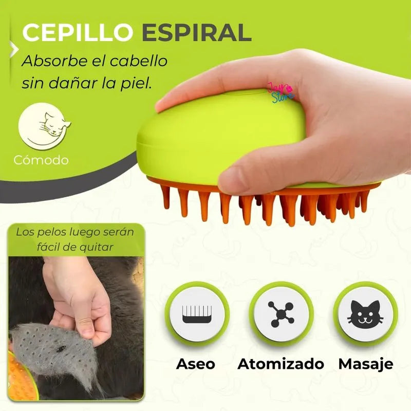 CEPILLO VAPORIZADOR PARA MASCOTAS