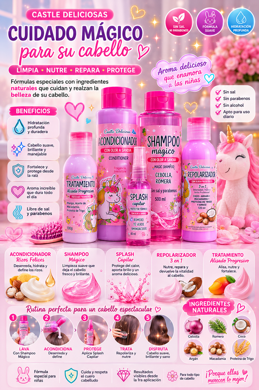 KIT CAPILAR UNICORNIO- NIÑAS