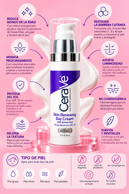 CREMA CERAVE CON RETINOL Y SPF 30