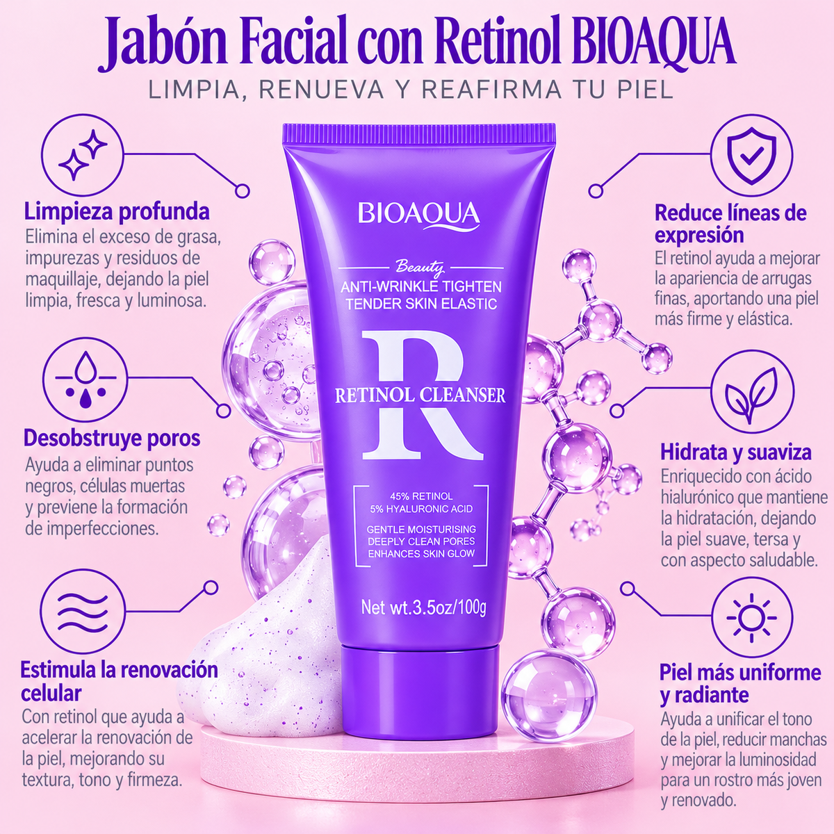 JABON FACIAL RETINOL 100G