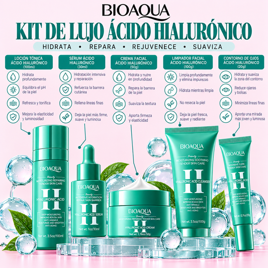 KIT DE LUJO  ACIDO HIALURONICO BIOAQUA