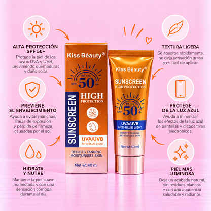 PROTECTOR SOLAR KISS 40 ML