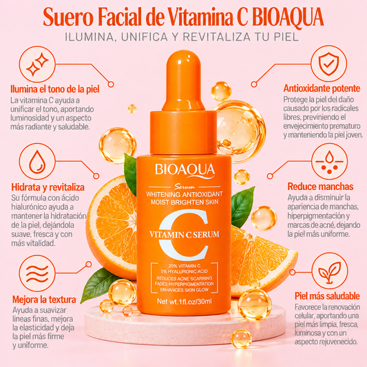 SUERO FACIAL VITAMINA C BIOAQUA