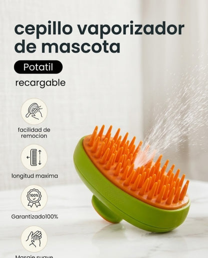 CEPILLO VAPORIZADOR PARA MASCOTAS